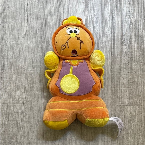 Disney Other - Kids Plush Clock Character Toy - Orange & Yellow